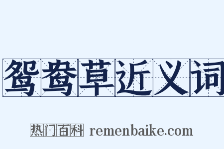 鸳鸯草近义词是什么意思的图片